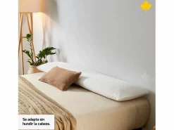 Almohada|Almohada Viscoelastica 80 cm Descansin | Efecto nube | Visco | Alivia Tensiones | Doble Funda