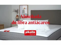 PIKOLIN Almohada 50x75cm | HOME | Fibra | Antialérgica | 100% Algodón Blanco Outlet