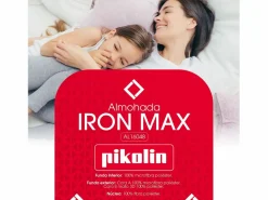 PIKOLIN Almohada 135x40cm | Iron Max | Fibra | Firme | Hipoalergénica Blanco Clearance