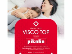 PIKOLIN Almohada 105x40cm | Visco Top | Visco | Firme Blanco Outlet