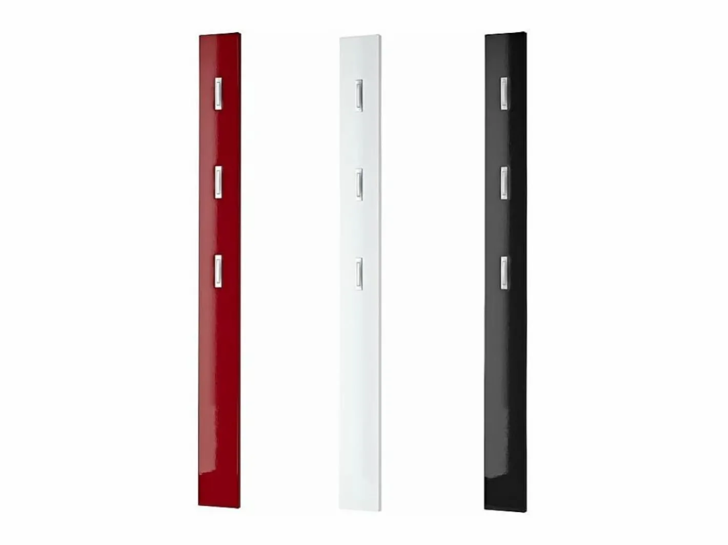 Alti perchero de pared lacado diseño negro - Negro^MSO Clearance
