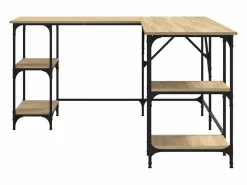 Garden Furniture Escritorio Rinconero|Amherst Junction Escritorio madera de ingeniería roble Sonoma 139x139x75 cm