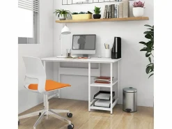 André-Léon Escritorio para ordenador de MDF y metal 105x50x72 cm^Garden Furniture Best