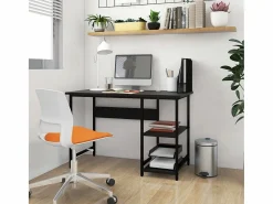 André-Léon Escritorio para ordenador de MDF y metal 105x50x72 cm^Garden Furniture