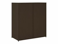 Garden Furniture Annemarie Armario de almacenaje de jardín ratán PE marrón 105x55x113 cm Marru00f3n Outlet