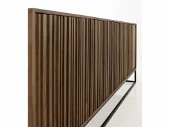 Aparador 4 puertas de madera maciza de mango y base metálica^ Discount