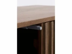 Aparador 4 puertas de madera maciza de mango y base metálica^ Discount