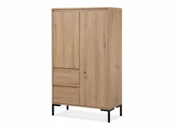 Calicosy Aparador Alto 2 Puertas 2 Cajones y 2 Estantes H139 cm - Plock Marru00f3n Discount