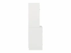 Merax Aparador De Cocina|Aparador alto de cocina - 120 x 40 x 188 cm - con estantes regulables + botellero + 4 puertas + 2 cajones - MDF -
