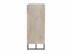 Aparador alto de madera de mango maciza en color patinado^ Discount