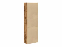 vidaxl Aparador alto madera de ingeniería envejecida 60x32x190 cm Color natural claro New