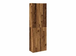 Armario Oficina|Aparador alto madera vieja 60x32x190 cm madera contrachapada