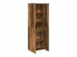 Armario Oficina|Aparador alto madera vieja 60x32x190 cm madera contrachapada