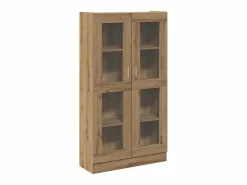 vidaxl Vitrina|Aparador alto Roble Artisan 82,5x30,5x150 cm Madera de ingeniería