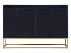 Merax Aparador|Aparador bajo 4 puertas - Patas de madera MDF y metal - Estilo moderno - Color - 120 x 30 x 80 cm