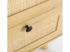 VS Venta-stock Aparador Bella 3 cajones y 2 puertas color roble, 120 cm Marru00f3n Outlet