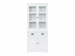 Aparador buffet mueble consola mueble de almacenaje mueble de porcelana con 4 puertas de MDF y madera de pino 180 cm 4402167^Mobikasa Outlet
