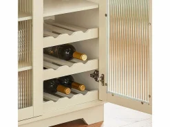 Sobuy Aparador Cocina para microonda Buffet para Comedor Entrada Salón con 2 puertas 2 cajones y 1 compartimento abierto 120 x 40 x 90 cm FSB81-MI ES Beige Outlet