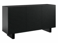 Vente-unique Aparador con 3 puertas de MDF - Color: - LUDIMA Negro Clearance