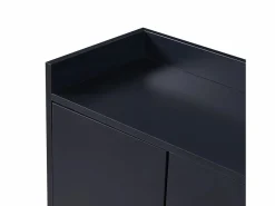 ModernLuxe Aparador|Aparador con 4 puertas sin tirador - estilo contemporáneo - madera + metal -