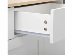 Aparador con 4 puertas y 3 cajones - mueble de almacenaje - mueble de madera - (160x37x75 cm)^ Online