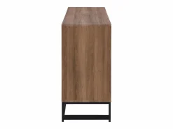 Aparador con 3 puertas y 3 cajones de MDF - Natural y negro - CARATANA^Vente-unique Discount