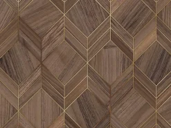 Vente-unique Aparador con 2 puertas y 3 cajones - Negro y Natural oscuro - MIALINE Negro / Color natural oscuro Outlet