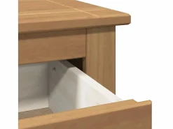 Clicnbuy Aparador con cajones Panama madera maciza pino 112x40x80 cm Marru00f3n Clearance