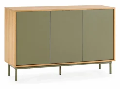 Aparador Cuzco 3 puertas color Roble/^VS Venta-stock Hot