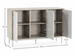 VS Venta-stock Aparador|Aparador Cuzco 3 puertas color Roble/