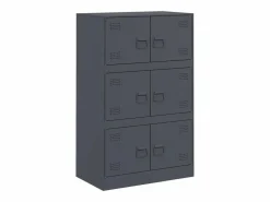 vidaxl Cajonera De Escritorio|Aparador de acero antracita 67x39x107 cm