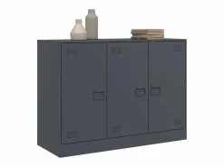 vidaxl Aparador De Cocina|Aparador de acero antracita 99x39x73 cm
