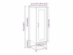 Aparador de acero laminado en frío 36x39x123 cm^vidaxl Sale