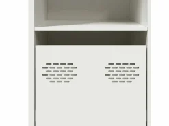 vidaxl Aparador de acero laminado en frío 135x39x73,5 cm Blanco Outlet