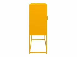 vidaxl Aparador de acero laminado en frío 100,5x39x107 cm Amarillo
