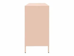 vidaxl Aparador de acero laminado en frío 135x39x73,5 cm Rosa Online