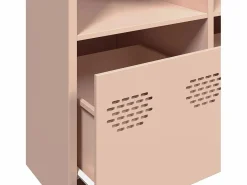 vidaxl Aparador de acero laminado en frío 135x39x73,5 cm Rosa Online