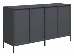 vidaxl Aparador De Cocina|Aparador de acero laminado en frío antracita 135x39x73,5 cm
