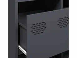 vidaxl Aparador De Cocina|Aparador de acero laminado en frío antracita 135x39x73,5 cm