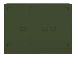 vidaxl Aparador De Cocina|Aparador de acero oliva 99x39x73 cm