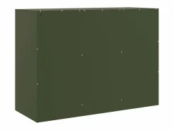 vidaxl Aparador De Cocina|Aparador de acero oliva 99x39x73 cm