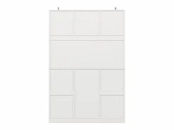 Hauss Spole Aparador de cocina con 4 puertas, 2 cajones y botellero - Madera MDF - Negro Blanco Best