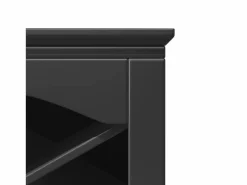 Hauss Spole Aparador de cocina con iluminación LED, 3 puertas y 3 cajones - Madera MDF negra Negro Online