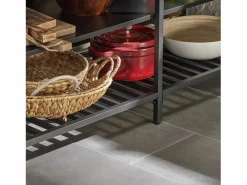 Aparador de Comedor Mesa de Cocina con 2 Cajones y 3 Estantes Estructura de Metal Estilo Industrial 120 x 45 x 91 cm FSB85-PF ES^Sobuy Outlet