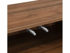 OKWISH Aparador|Aparador de madera con 3 puertas a rayas y estantes ajustables - para salón y comedor