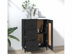Clicnbuy Aparador de madera contrachapada 69,5x34x90 cm Negro Online
