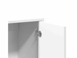 vidaxl Aparador de madera de ingeniería 2 uds 60x31x70 cm Blanco New