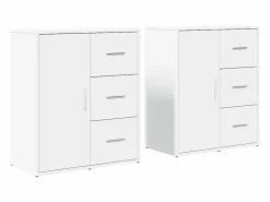 Aparador de madera de ingeniería 2 uds 60x31x70 cm^vidaxl New