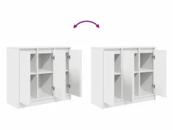Aparador de madera de ingeniería 85x34x76 cm^Clicnbuy
