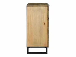 Aparador de madera maciza de mango de 60x33,5x75 cm Marru00f3n Hot